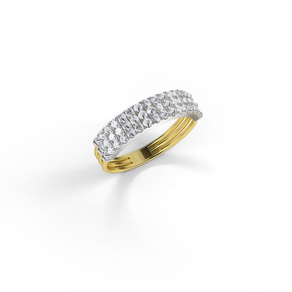 Feel The Love Diamond Braille Ring 8 Characters