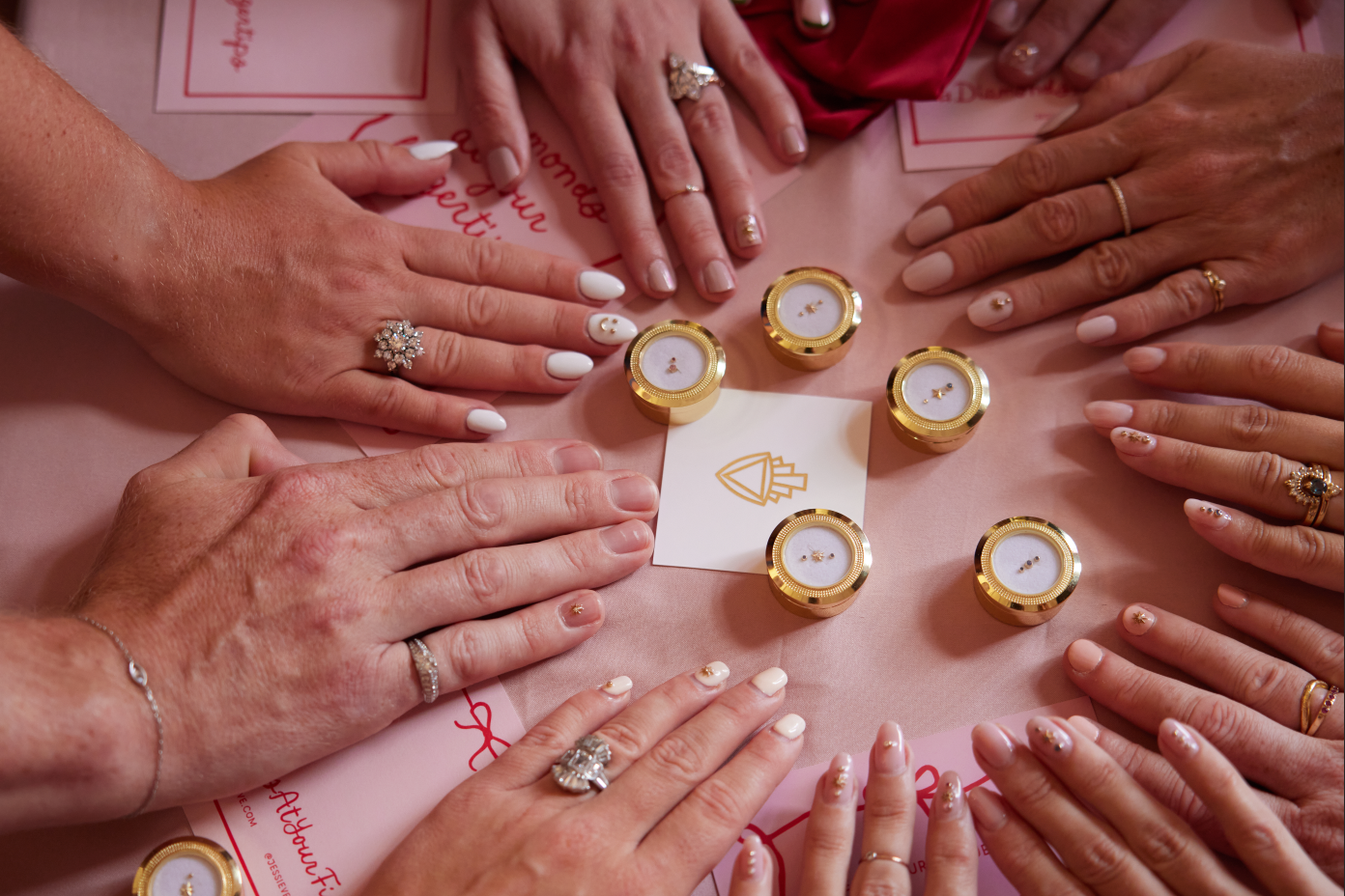 Diamond eyes smiley nail charm SET