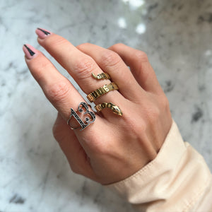 IN STOCK ‘Don’t let the same snake bite you twice’ ring