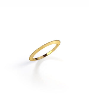 Barely there millgrain ring