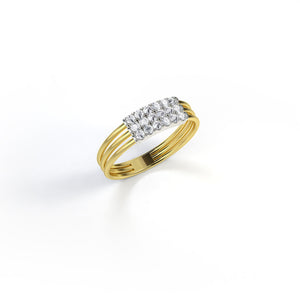 Feel The Love Diamond Braille Ring 3 Characters