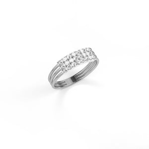 Feel The Love Diamond Braille Ring 4 Characters