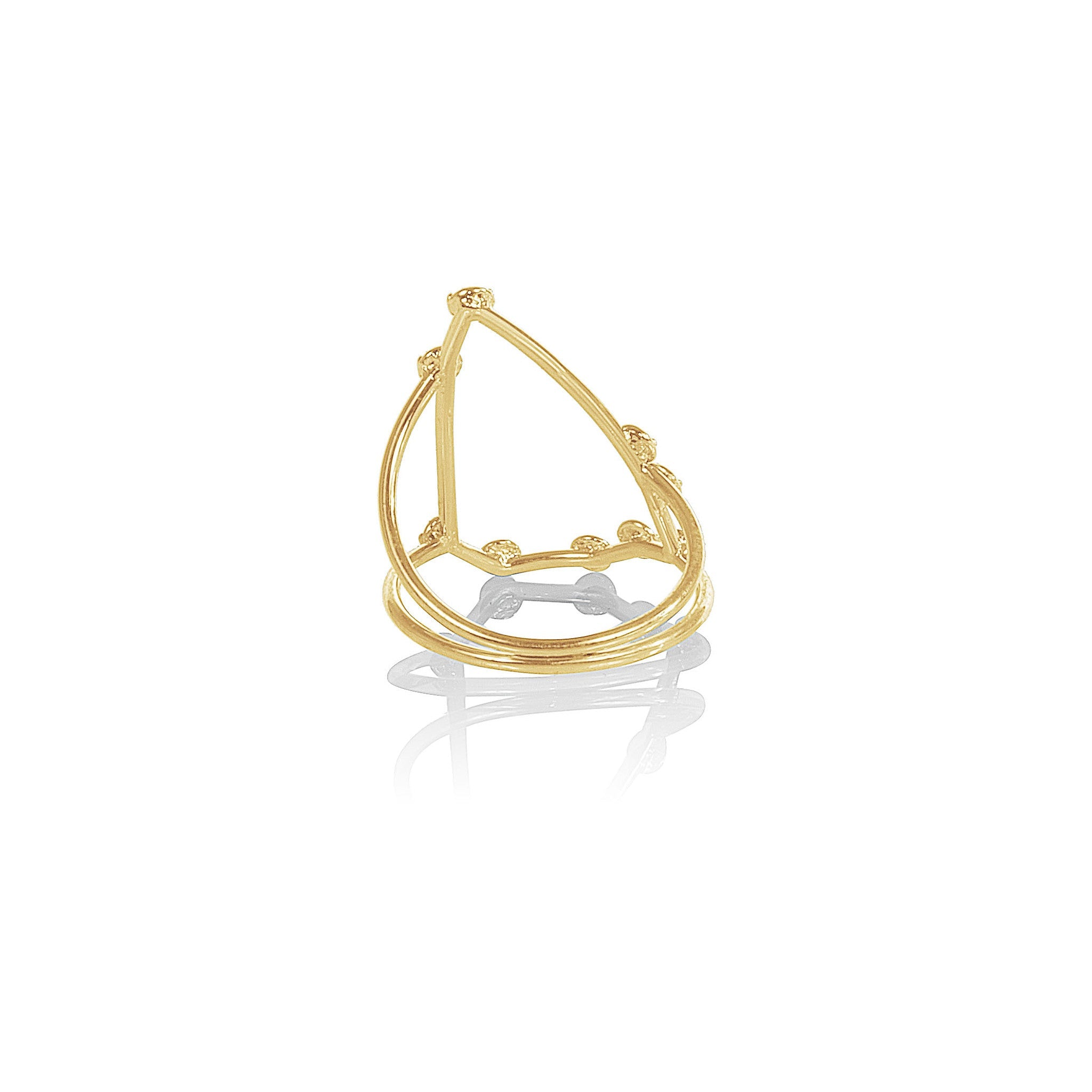 IN STOCK 18ct Yellow Gold Capricorn Constellation Ring