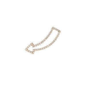 IN STOCK 18ct Rose Gold 'Fun This Way' Single Pavé Stud Earring