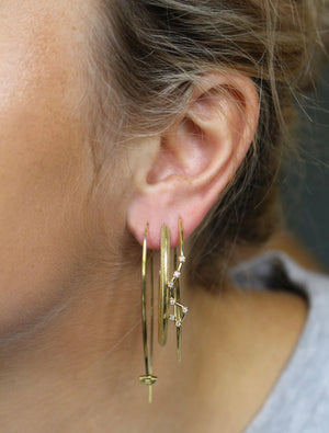 IN STOCK 18ct Yellow Gold Virgo Constellation Earrings