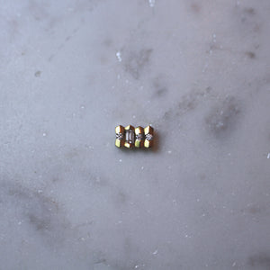 Dot Dash Diamond Morse Code Necklace - Letter L