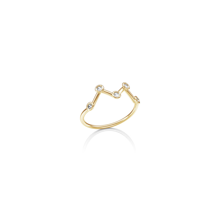 Cassiopeia Constellation Midi Ring – Jessie V E