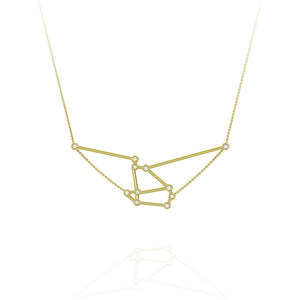IN STOCK 18ct Yellow Gold Aries Constellation Necklace