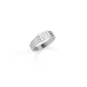 Feel The Love Diamond Braille Signet Ring