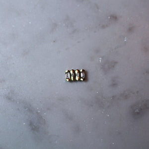 Dot Dash Diamond Morse Code Necklace - Letter X