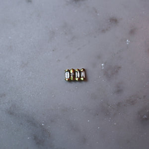 Dot Dash Diamond Morse Code Necklace - Letter Y